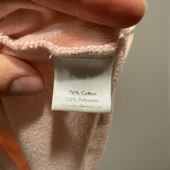 Hanna Andersson Terry Cloth Swim Cover Up Dress Hood Pink Beach Girls 150 sz 12 - Picture 3 of 8